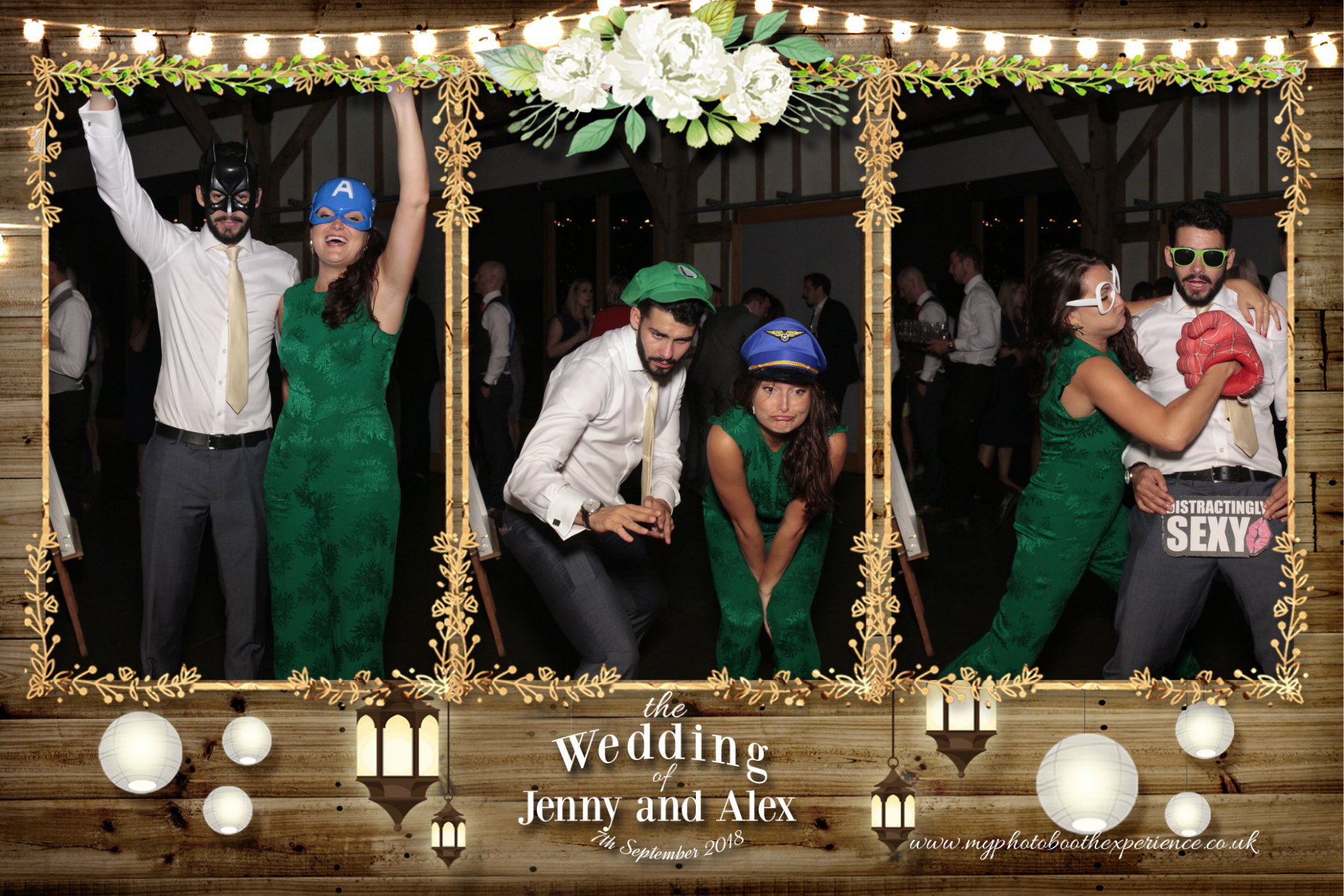 Jenny & Alex's Wedding | View more photos from the event at gallery.myphotoboothexperience.co.uk/u/MyPhotoBoothExperienceLtd/Jenny-Alexs-Wedding